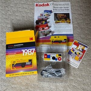 Kodak Charmera Keychain Camera - Yellow, Black, Red